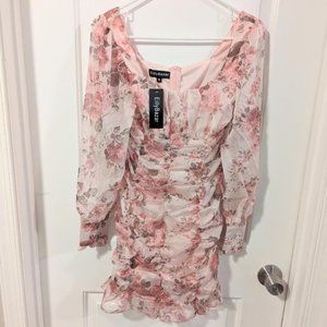 Women's Size XS Floral Pink Mini Dress